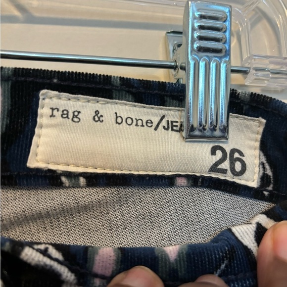 Rag & Bone Pants Size 26 Skinny Cotton Spandex Blend Printed - Picture 4 of 5
